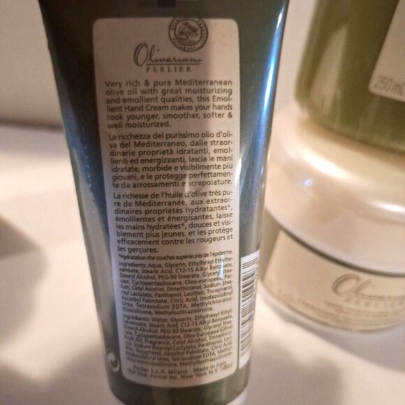 Olivarium Perlier Bath Lot 16.9 Bath Shower Cream Hair Mask 6.8 Hand 3.4 - Picture 8 of 12